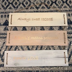 Wooden home wall decor “home sweet home” sign